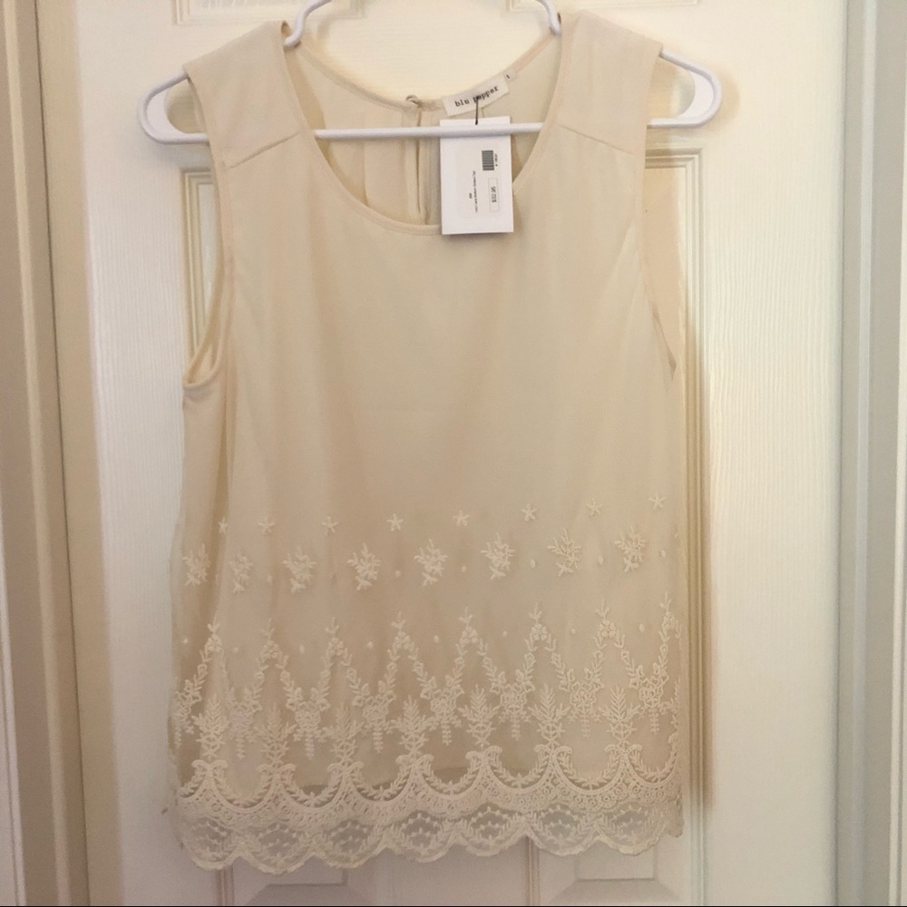 Lace tank top